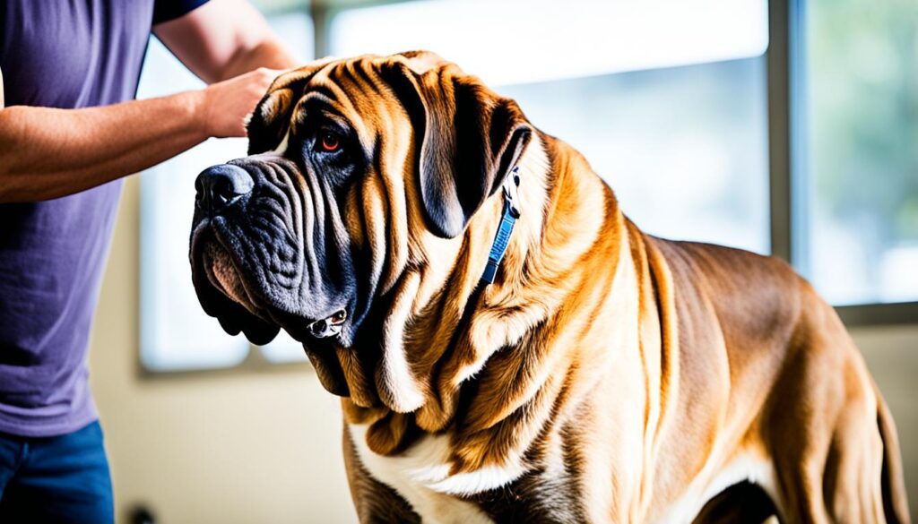 English Mastiff grooming