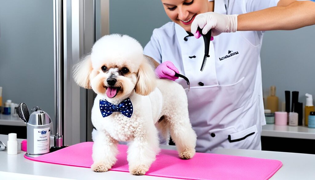 Toy Poodle grooming