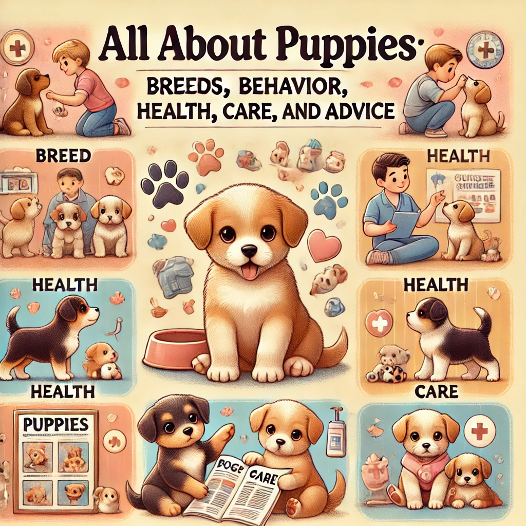 All About Puppies: Breeds, Behavior, Health, Care, and Advice