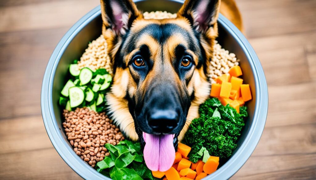 german shepherd pregnancy diet