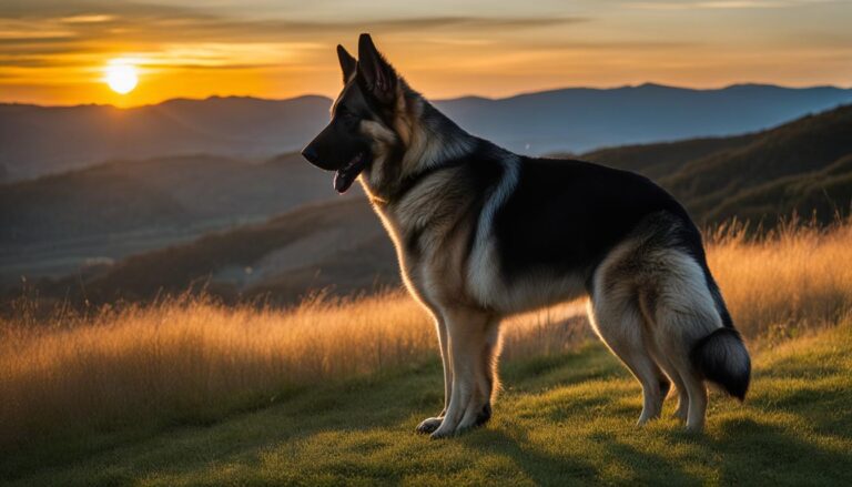 german shepherd white and black