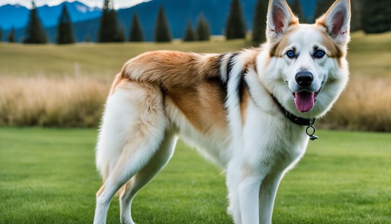 german shepherd white husky mix