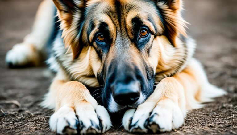 german shepherd white paws