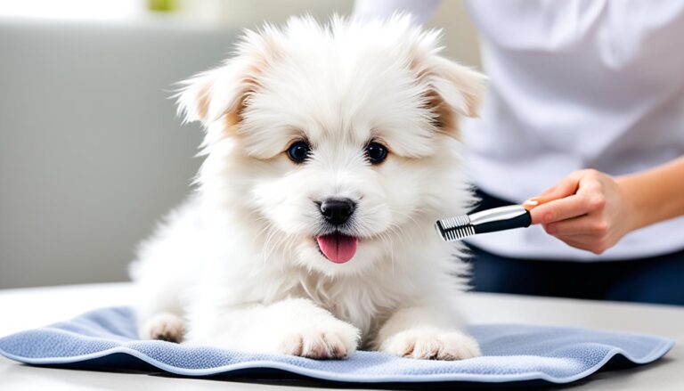 how to groom a quite puppy