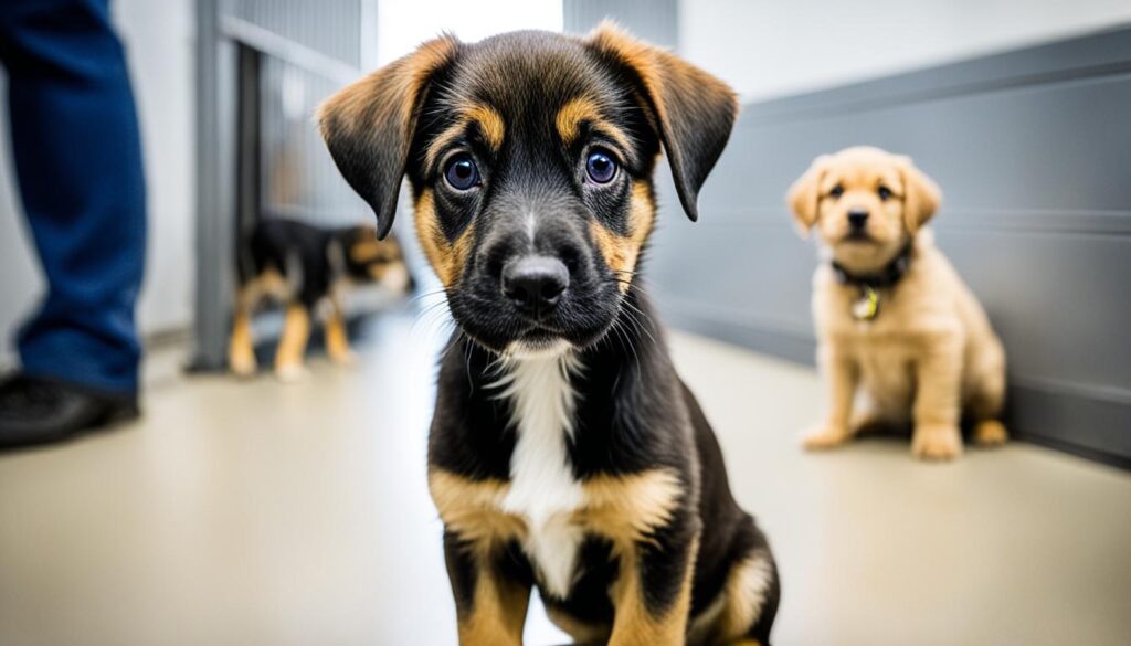 quiet puppy adoption