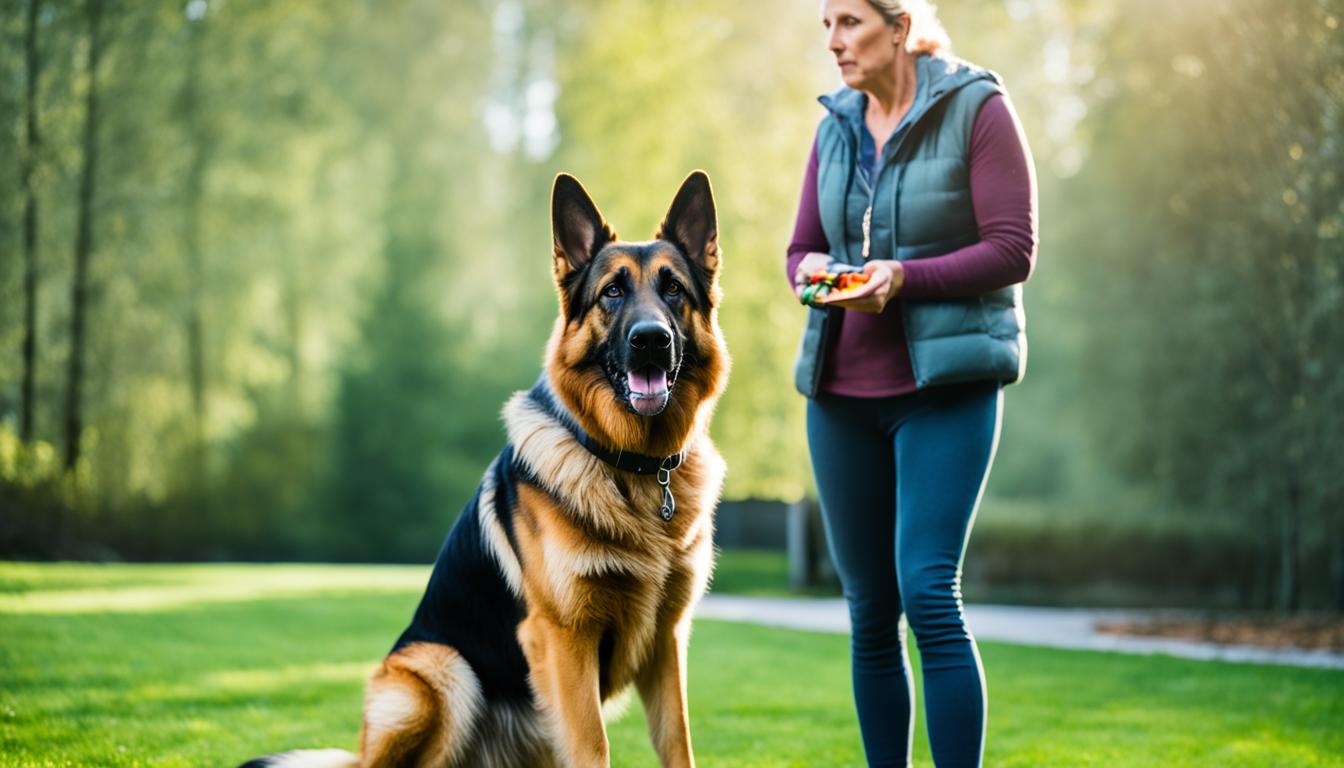 German Shepherd obedience training - Tips for training Shepherds in obedience.