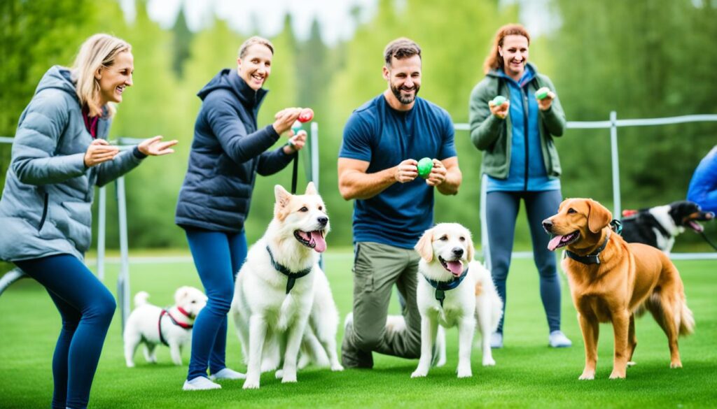 group dog training