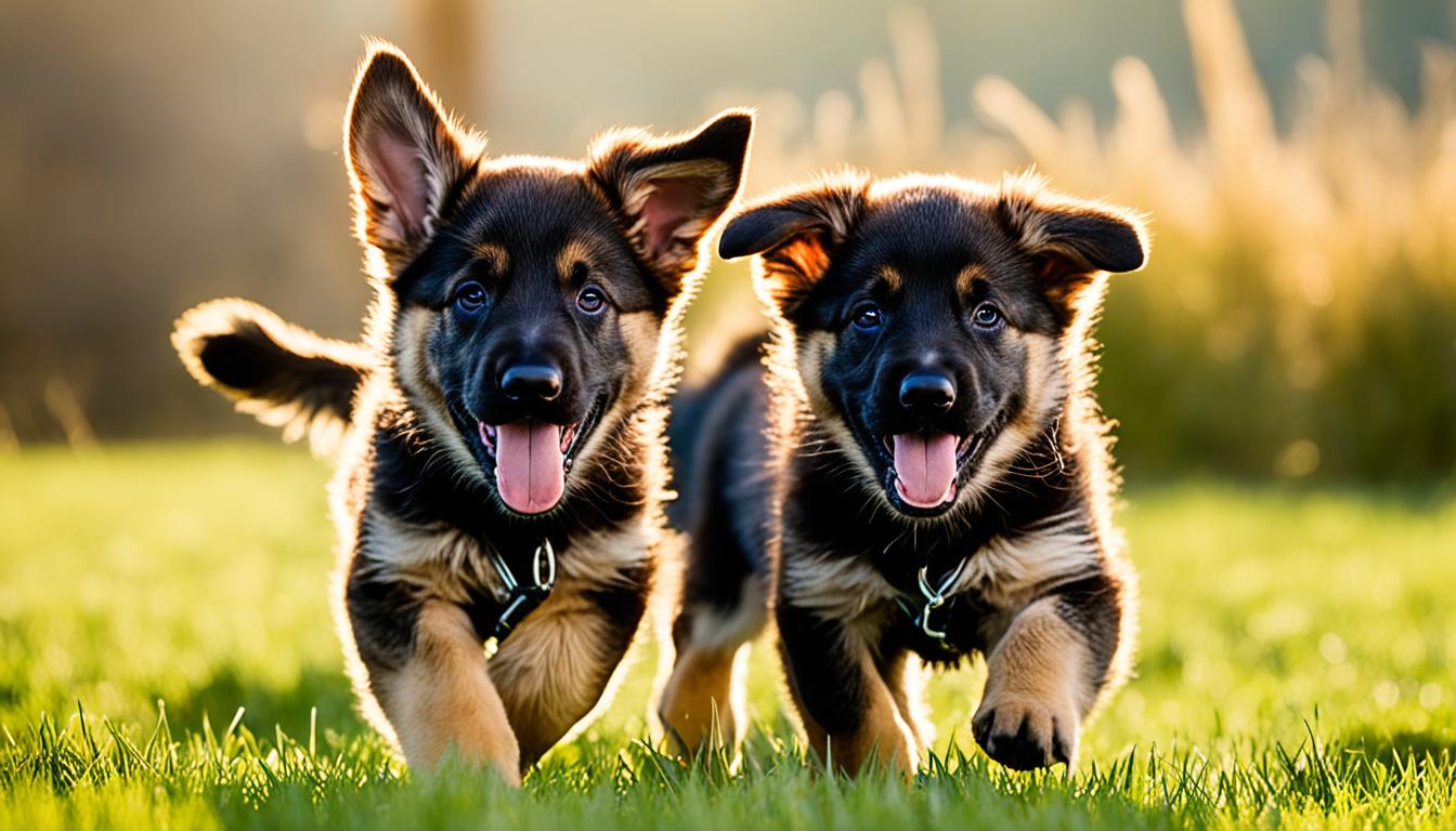 Brown German Shepherd puppies - Brown German Shepherd puppies.