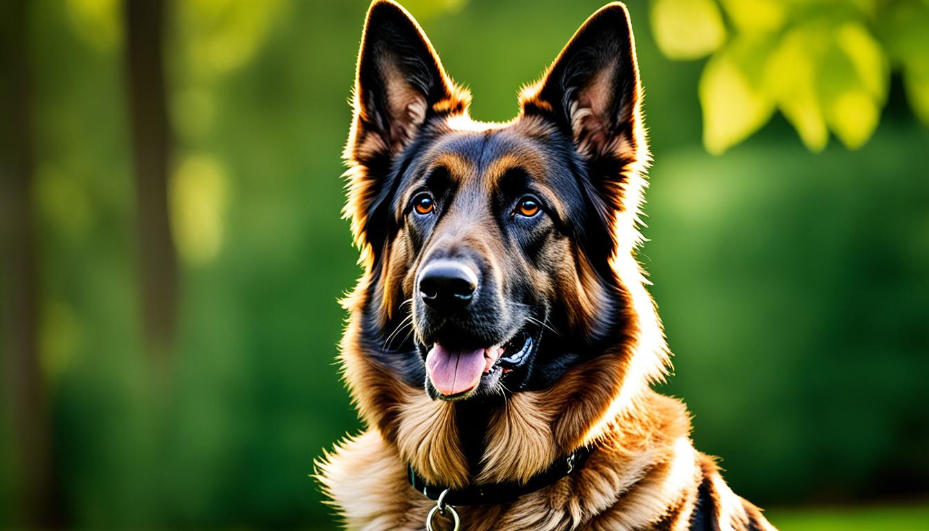 Chocolate German Shepherd - Brown colored German Shepherd.