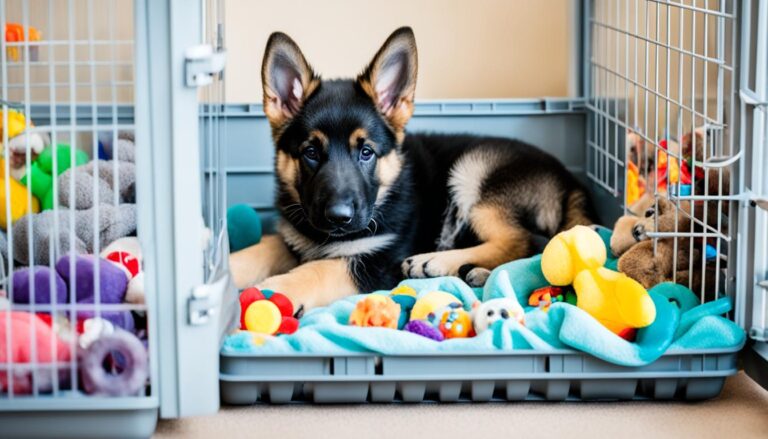 Crate training German Shepherd puppies - Tips for crate training.