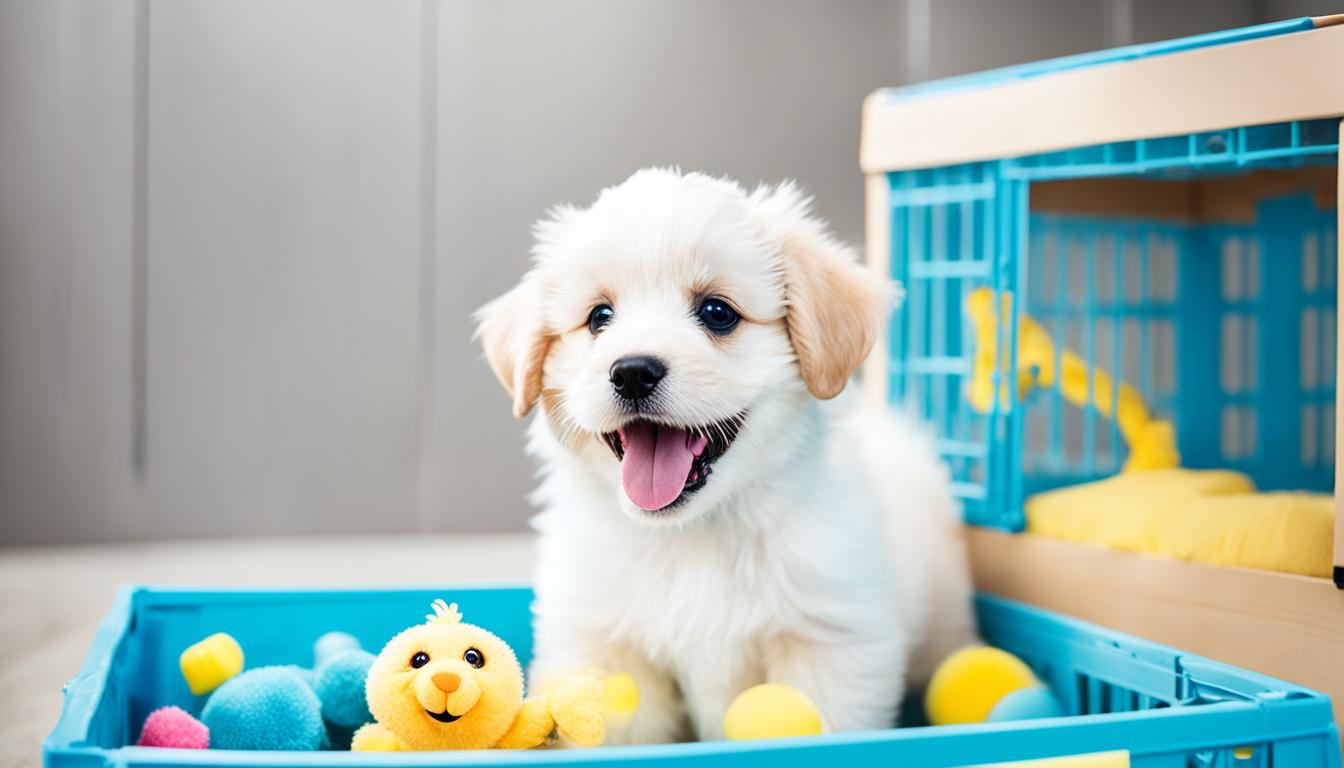 Crate training puppies - Training puppies to use a crate.