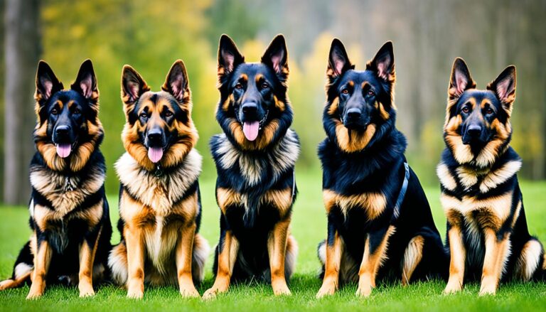 German Shepherd color variations - Different color variations in Shepherds.