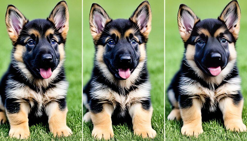 German Shepherd ear development