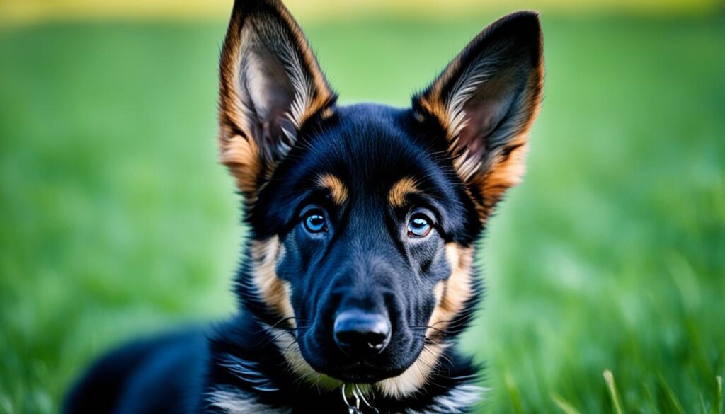 German Shepherd puppy ears