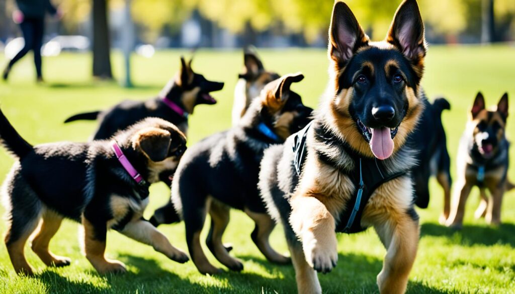 German Shepherd puppy socialization