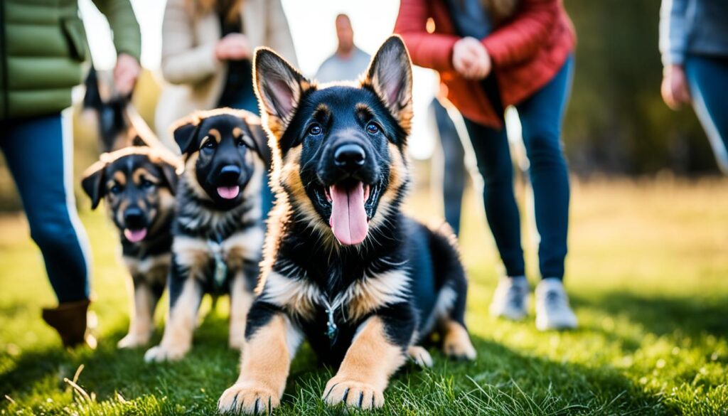 German Shepherd puppy socialization