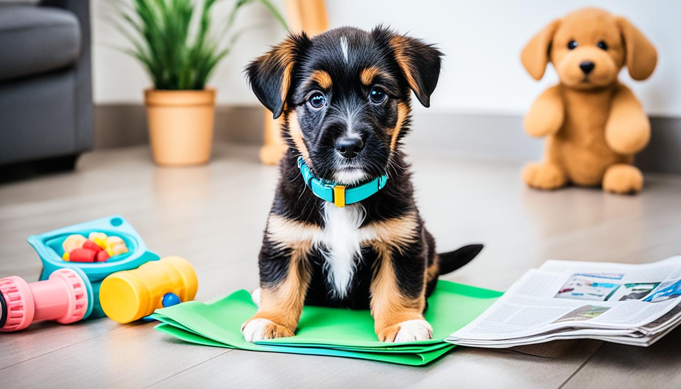 House training puppies - Training puppies to be housebroken.