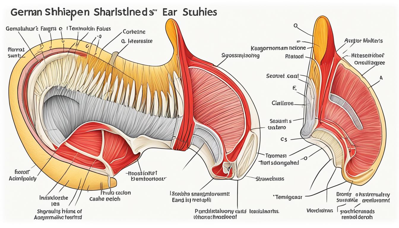 Why do German Shepherd ears point up naturally?