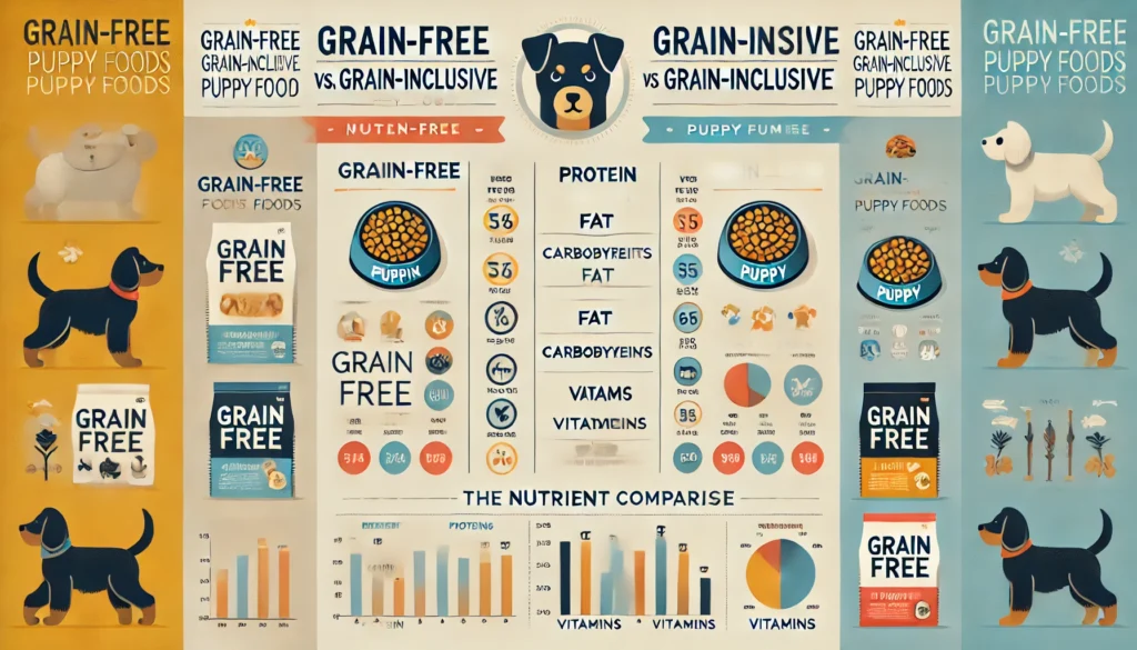  comparing the nutrient profiles of grain-free vs. grain-inclusive puppy foods