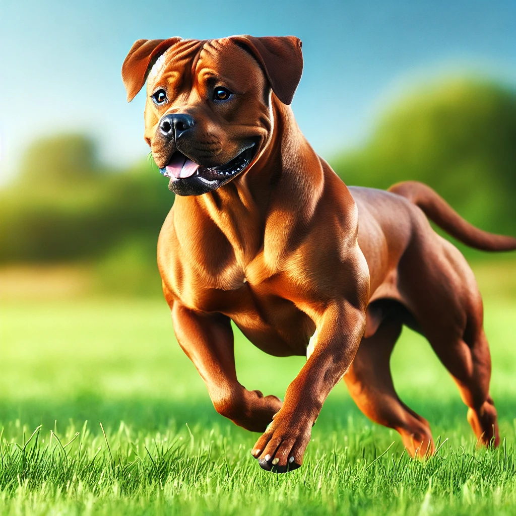 [Image: Image of a fit dog running or playing outdoors]