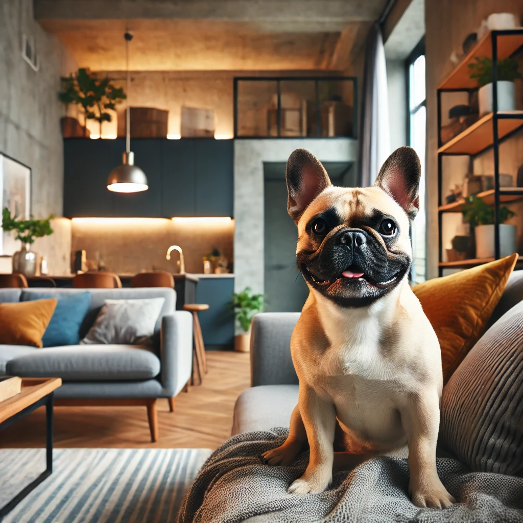 French Bulldog in an apartment setting