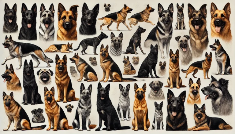 German Shepherd types appearances and postures