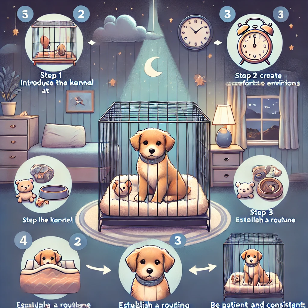 Kennel Training a Puppy at Night: A Step-by-Step Guide