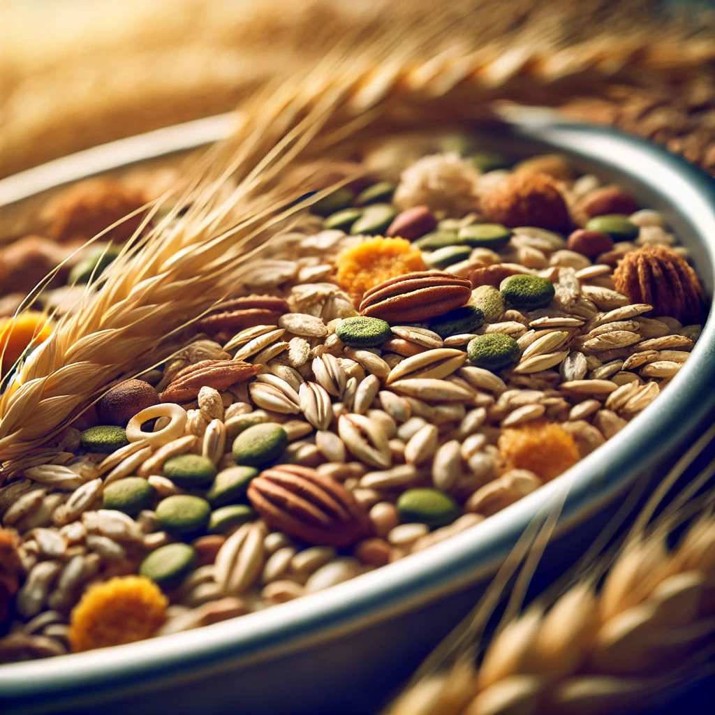  grains such as rice, oats, or barley