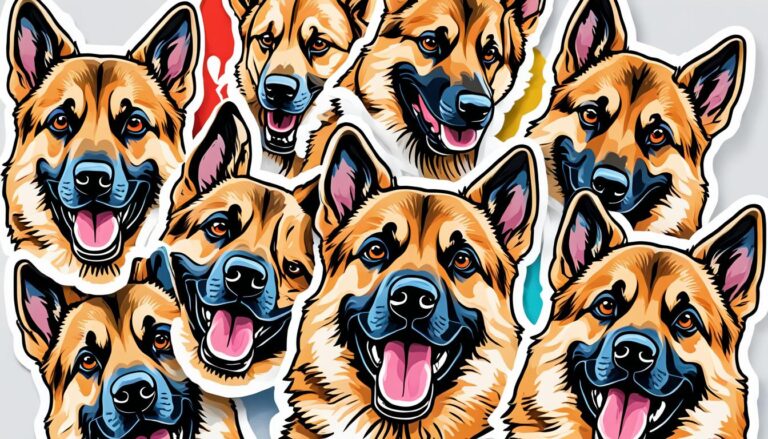 German Shepherd WhatsApp stickers