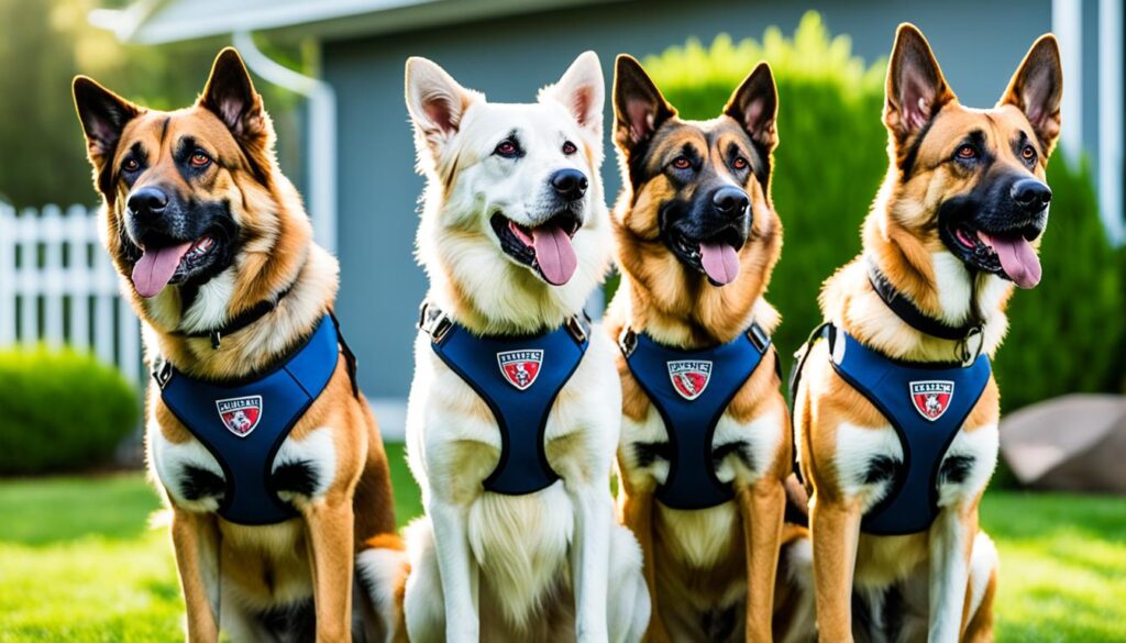 Guard dogs for home security