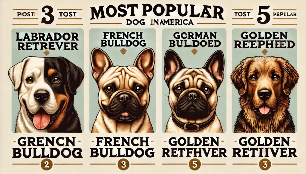 most popular dog breeds in America