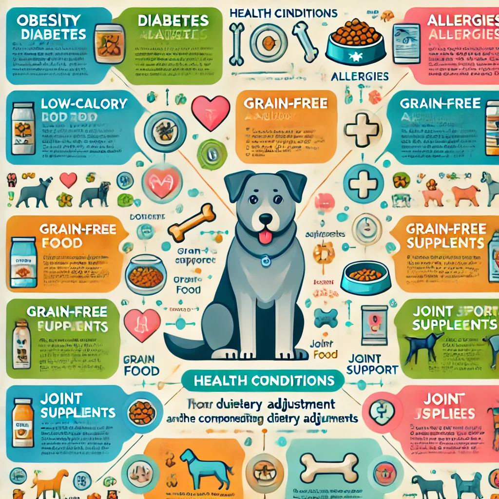 various health conditions and corresponding dietary adjustments