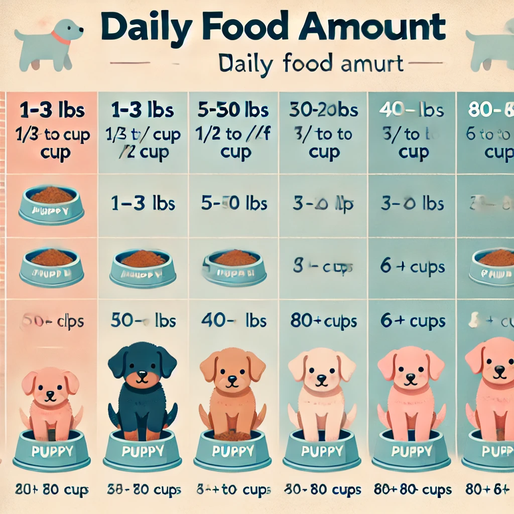 Puppy Portion Size by Breed